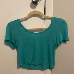 Teal crop top size M